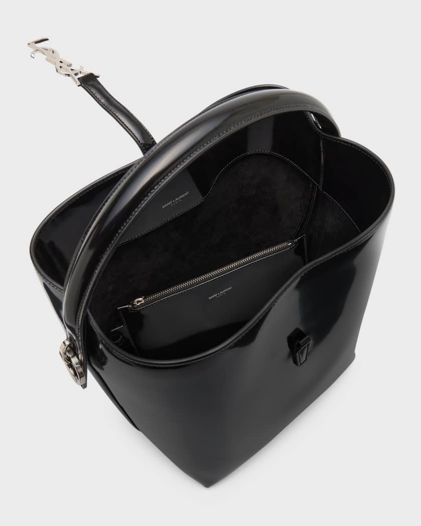 Le Monogramme Suede Bucket Bag in Black - Saint Laurent