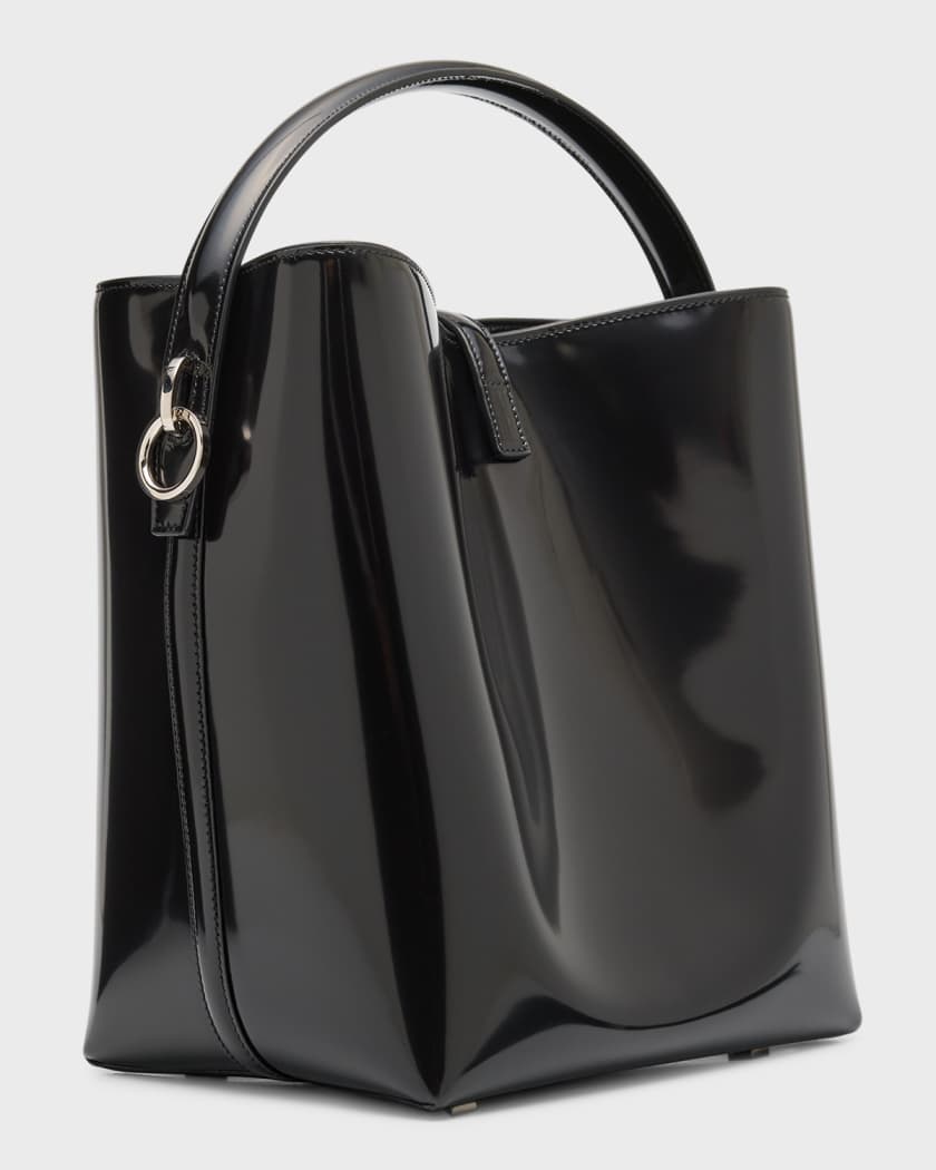 Saint Laurent Le 37 Leather Bucket Bag in Black
