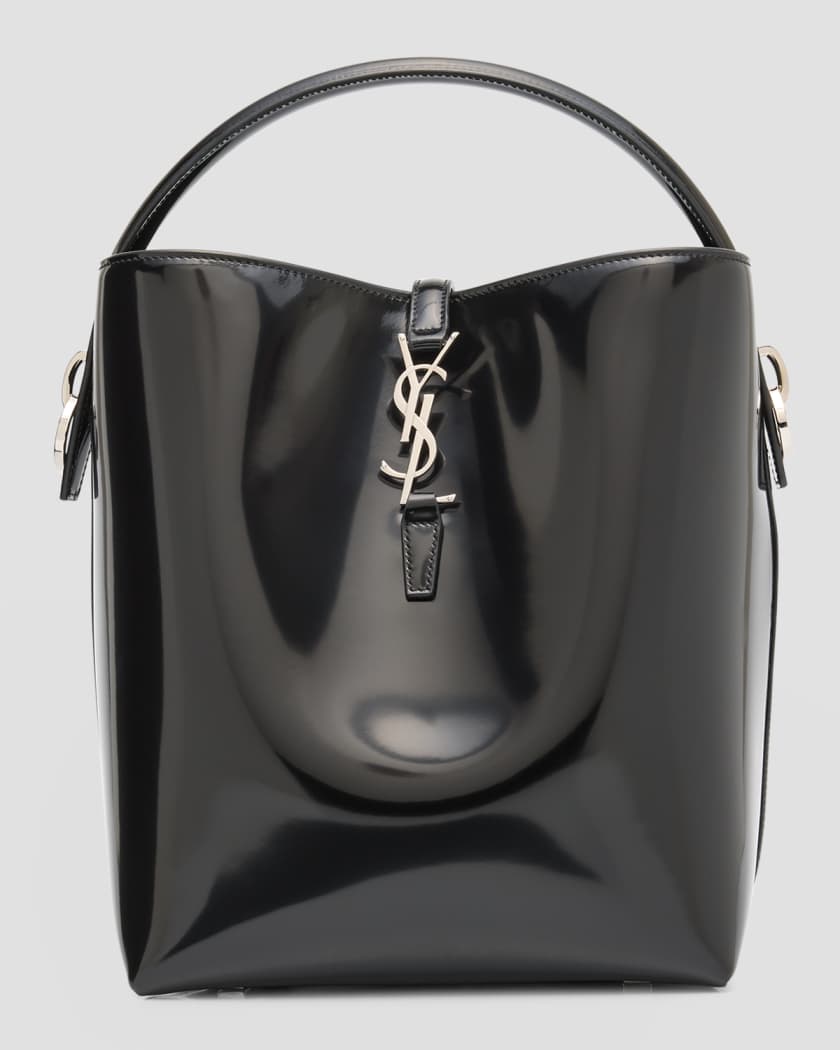 Saint Laurent Le 37 YSL Patent Leather Bucket Bag