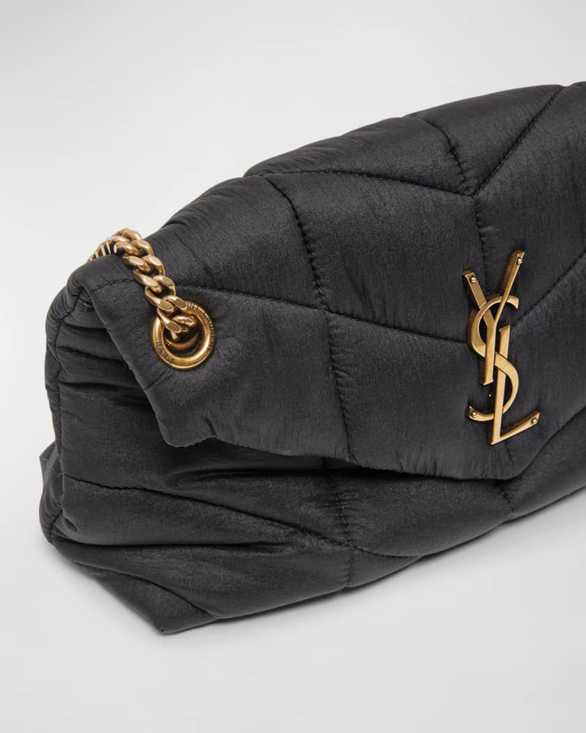 Saint Laurent Niki Large Ysl Quilted Chain Shoulder Bag Nero