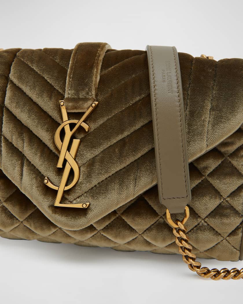 Loulou Small Leather Shoulder Bag in Brown - Saint Laurent