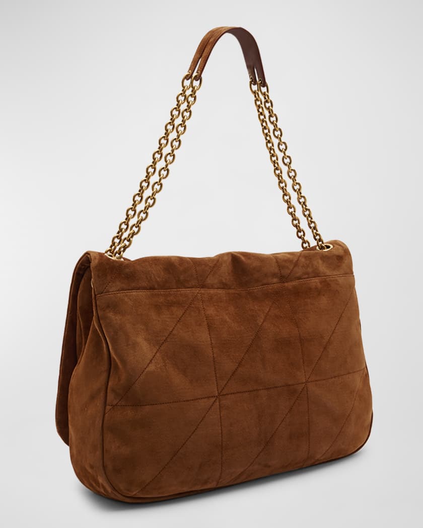 Lot 132 - Chanel Vintage Brown Suede Flap Bag, c. 1989