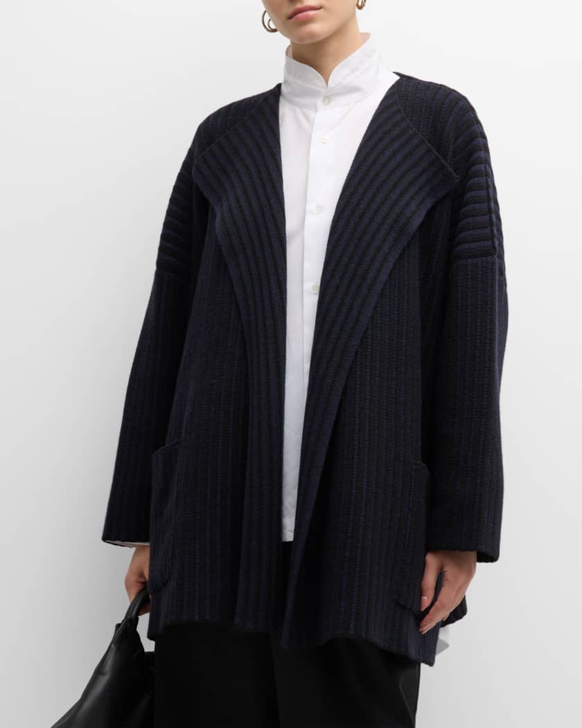 Eskandar Open-Front Cashmere Cardigan (Mid Plus) | Neiman Marcus
