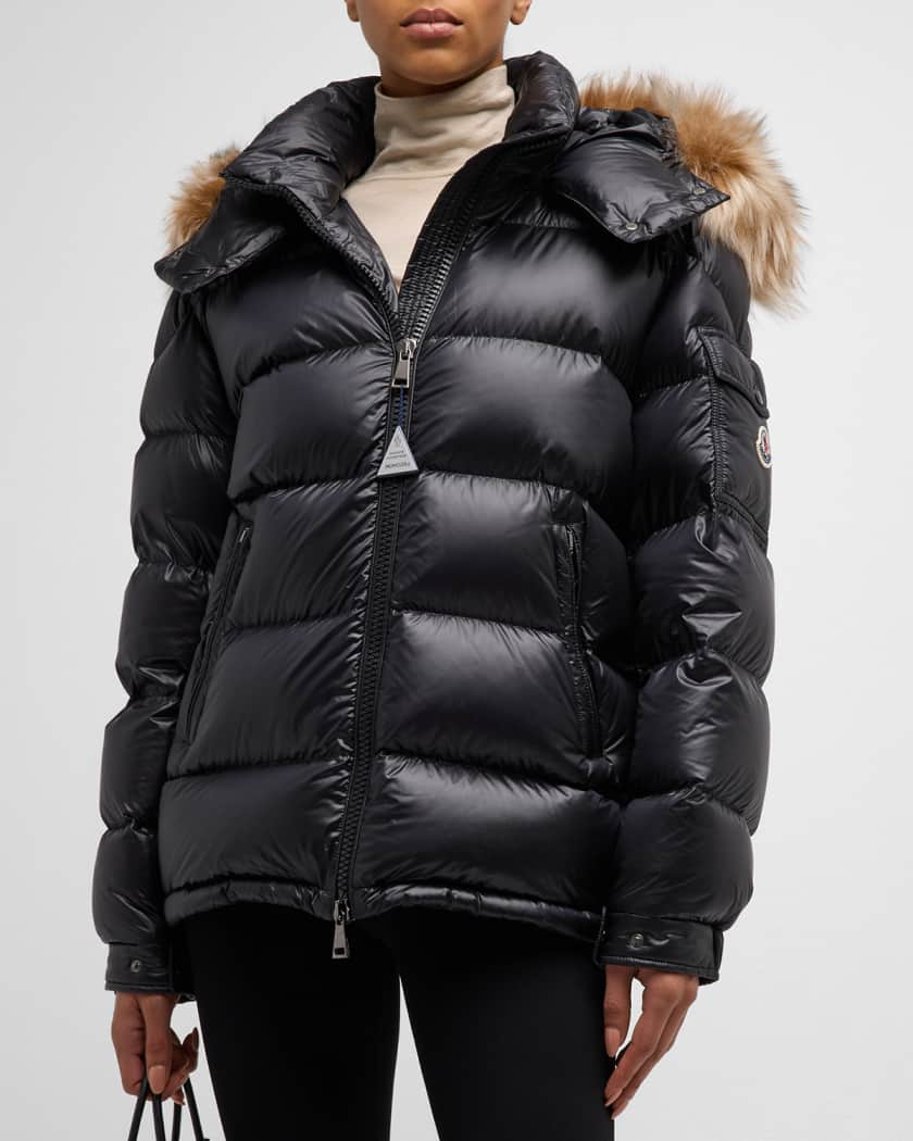 Moncler Maire Shiny Puffer Jacket with Removable Hood - Bergdorf Goodman