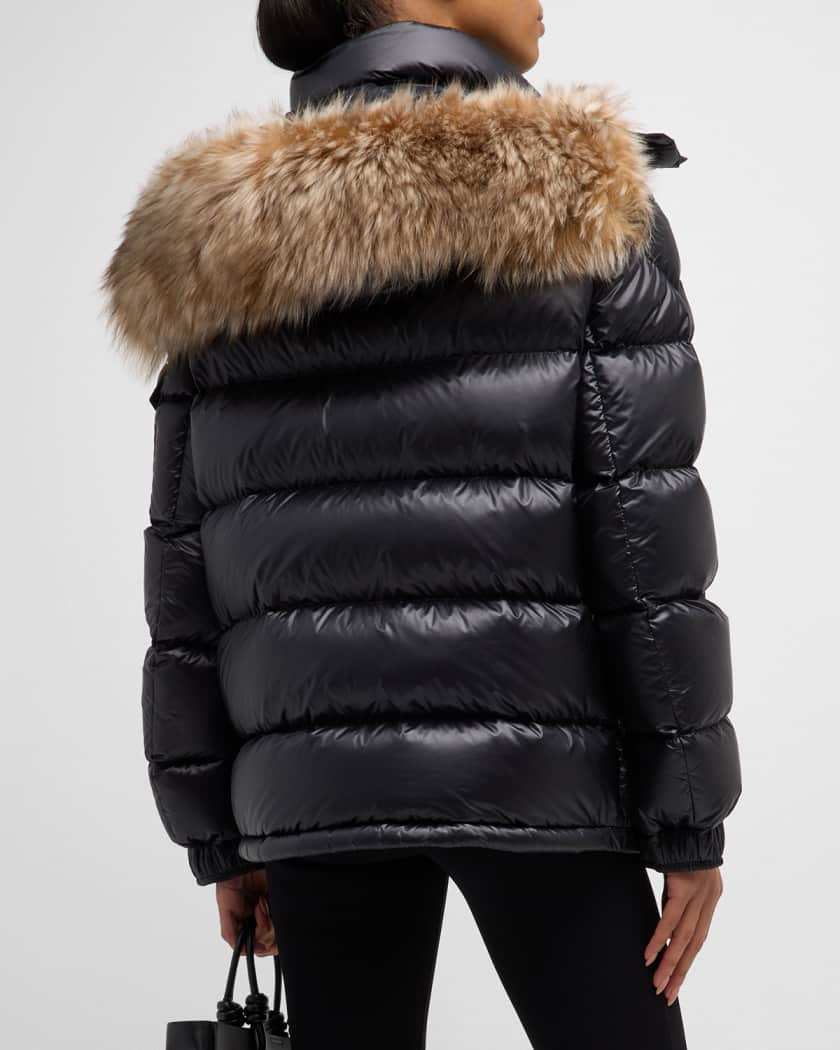 Moncler Women's 'mairefur' Down Jacket - Black - Casual Jackets