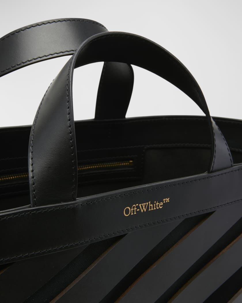 Off-White c/o Virgil Abloh Black Leather Drawstring Bag