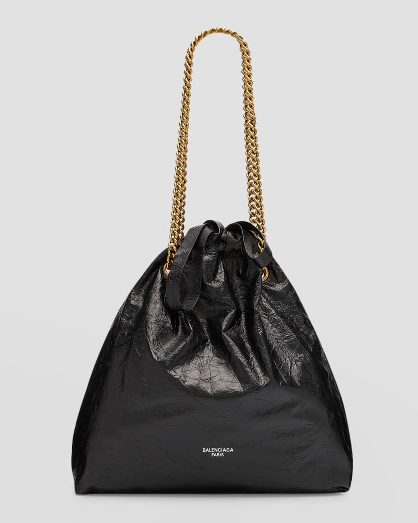 Balenciaga Large Flap Leather Shoulder Bag