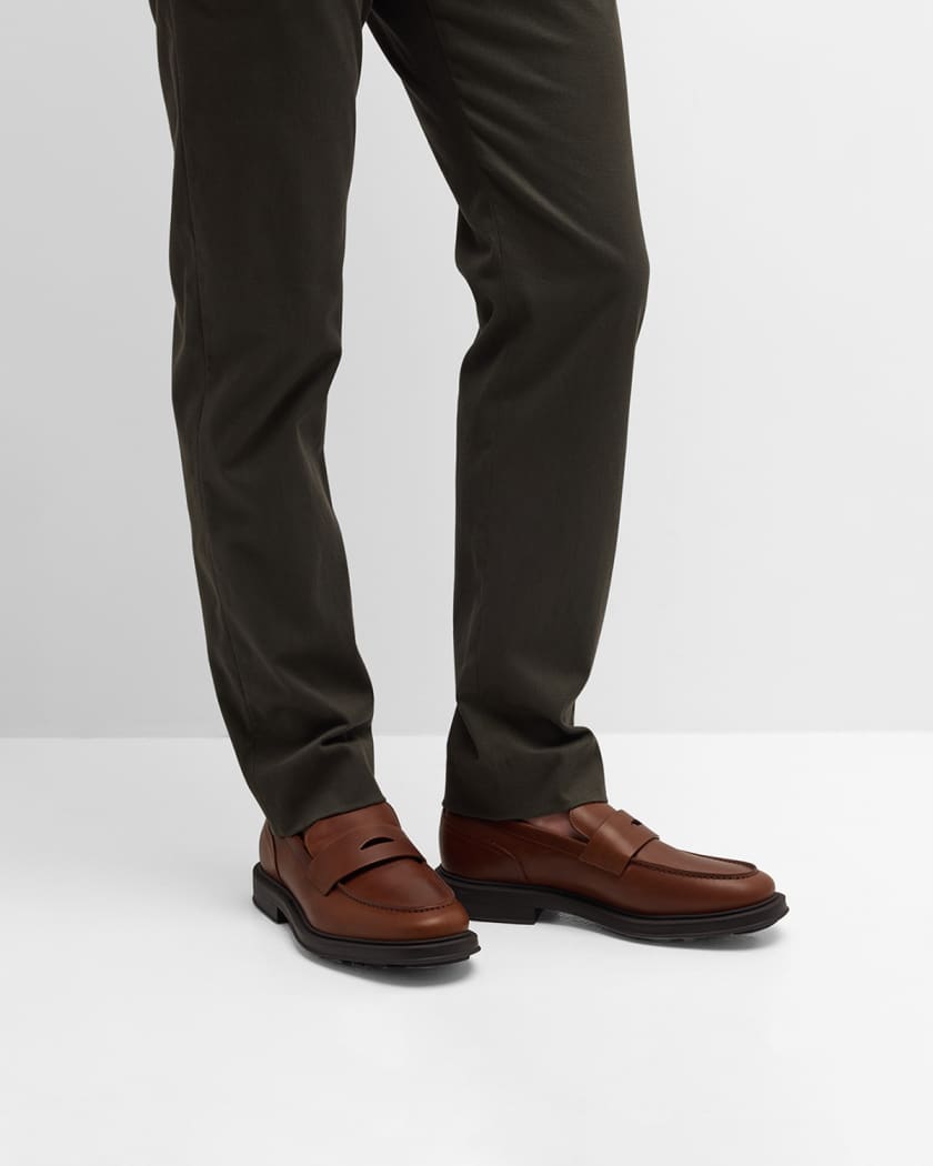 Men s Travis Leather Penny Loafers