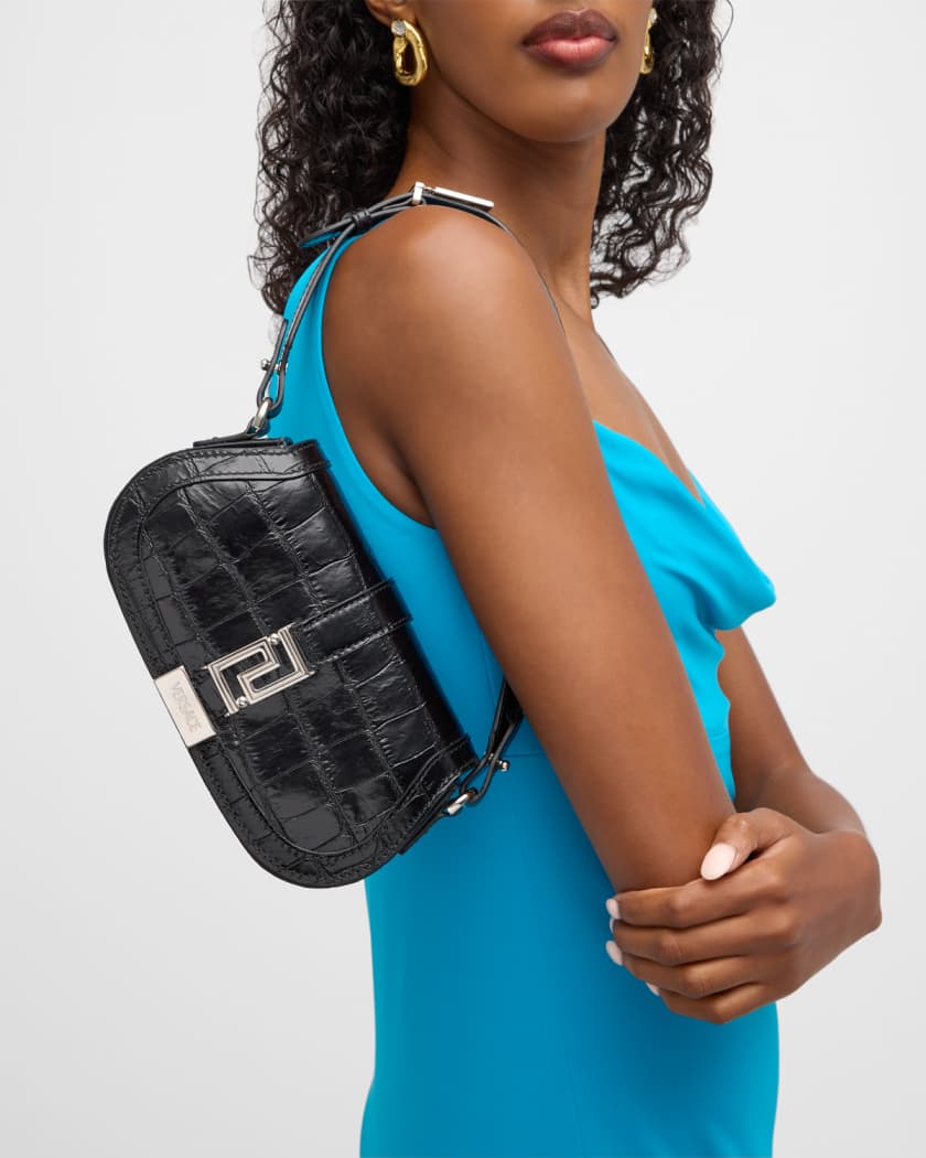 Mini croc shoulder hotsell bag