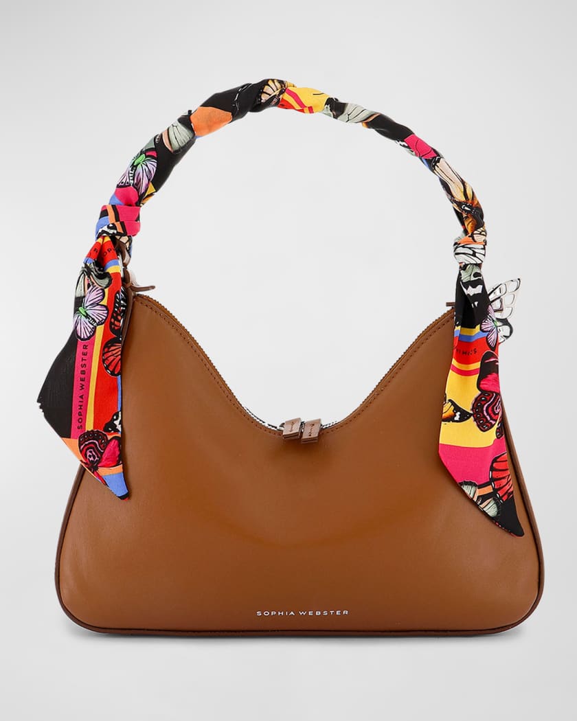 Sophia Webster Mariposa Zip Leather Hobo Bag Neiman Marcus