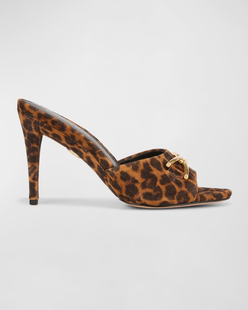 Veronica beard leopard mules sale