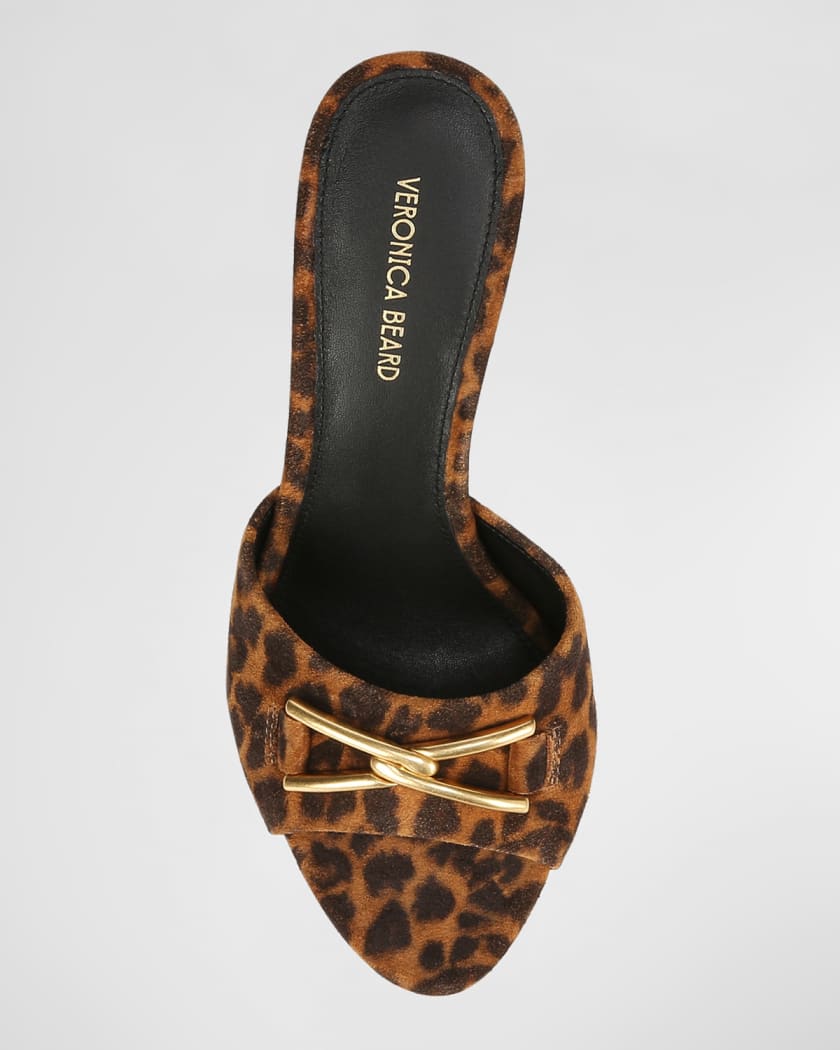 Veronica beard leopard mules hot sale
