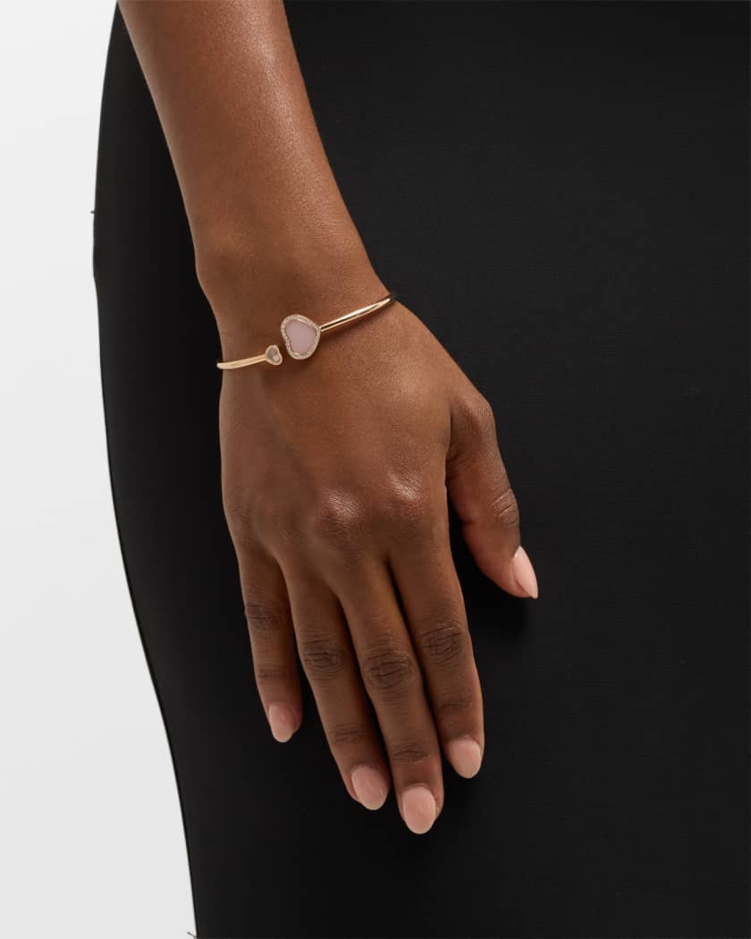 Chopard Happy Hearts 18K Rose Gold Opal Bracelet Size Medium