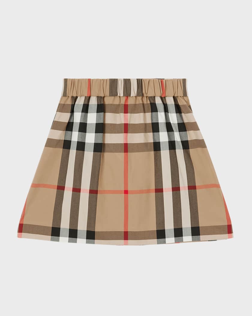 Burberry archive vintage hotsell print pleated skirt