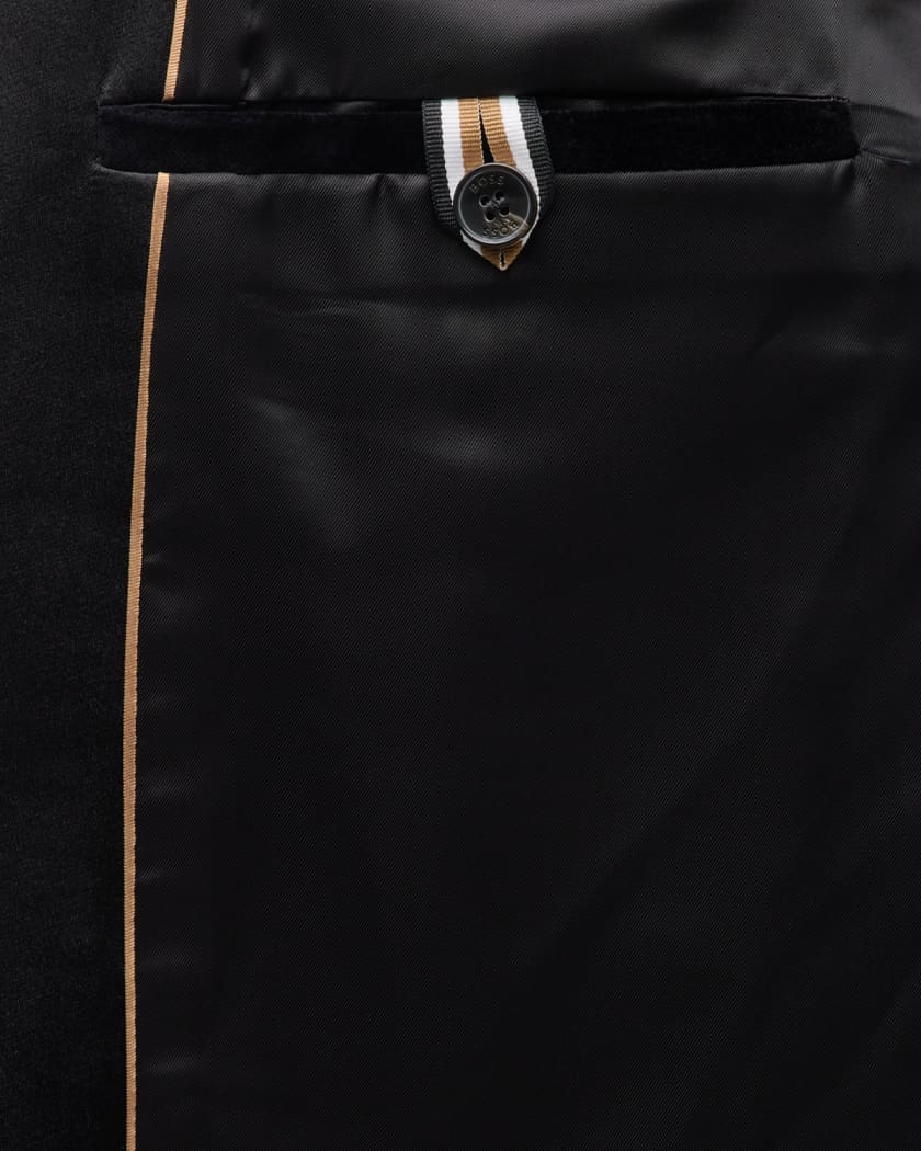 Men's Velvet Peak-Lapel Dinner Jacket