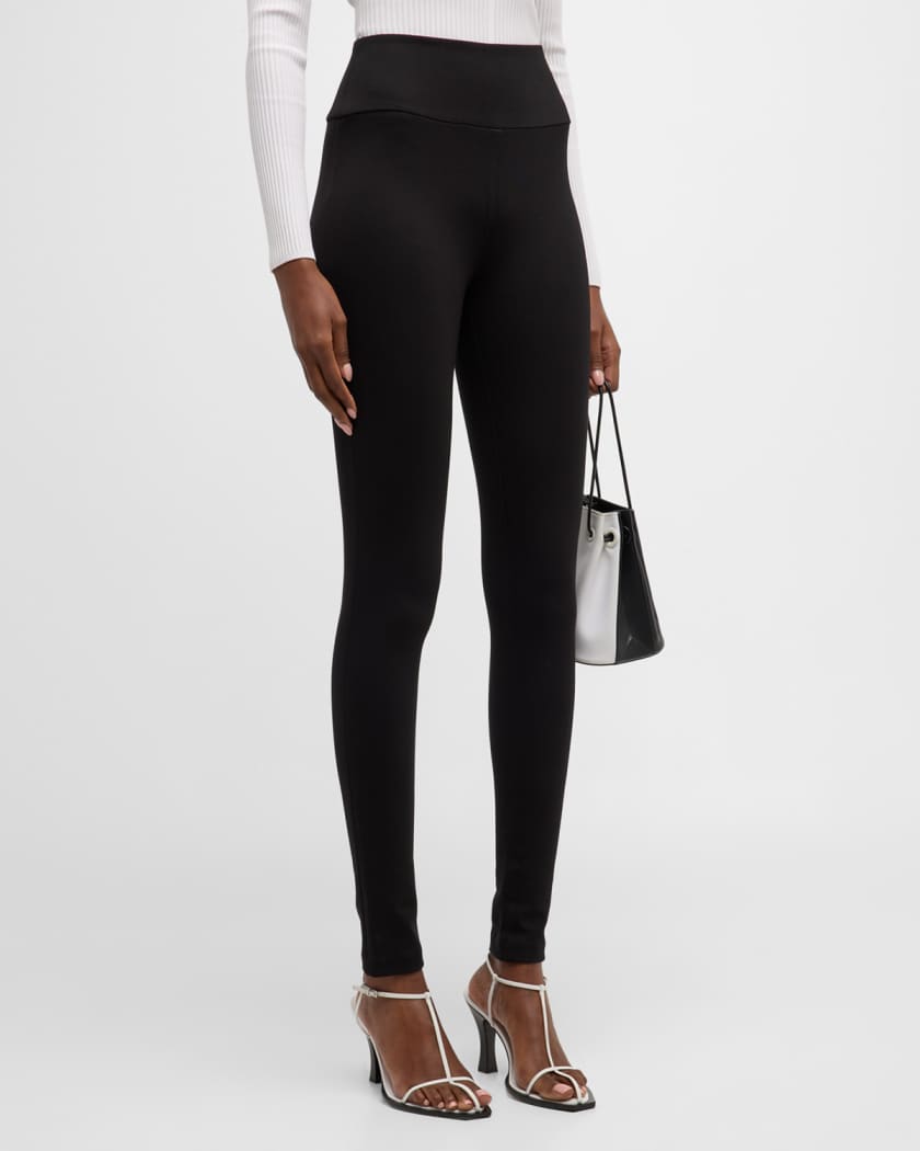 Louis Vuitton Black Neoprene Monogram Elastic Waist Leggings S