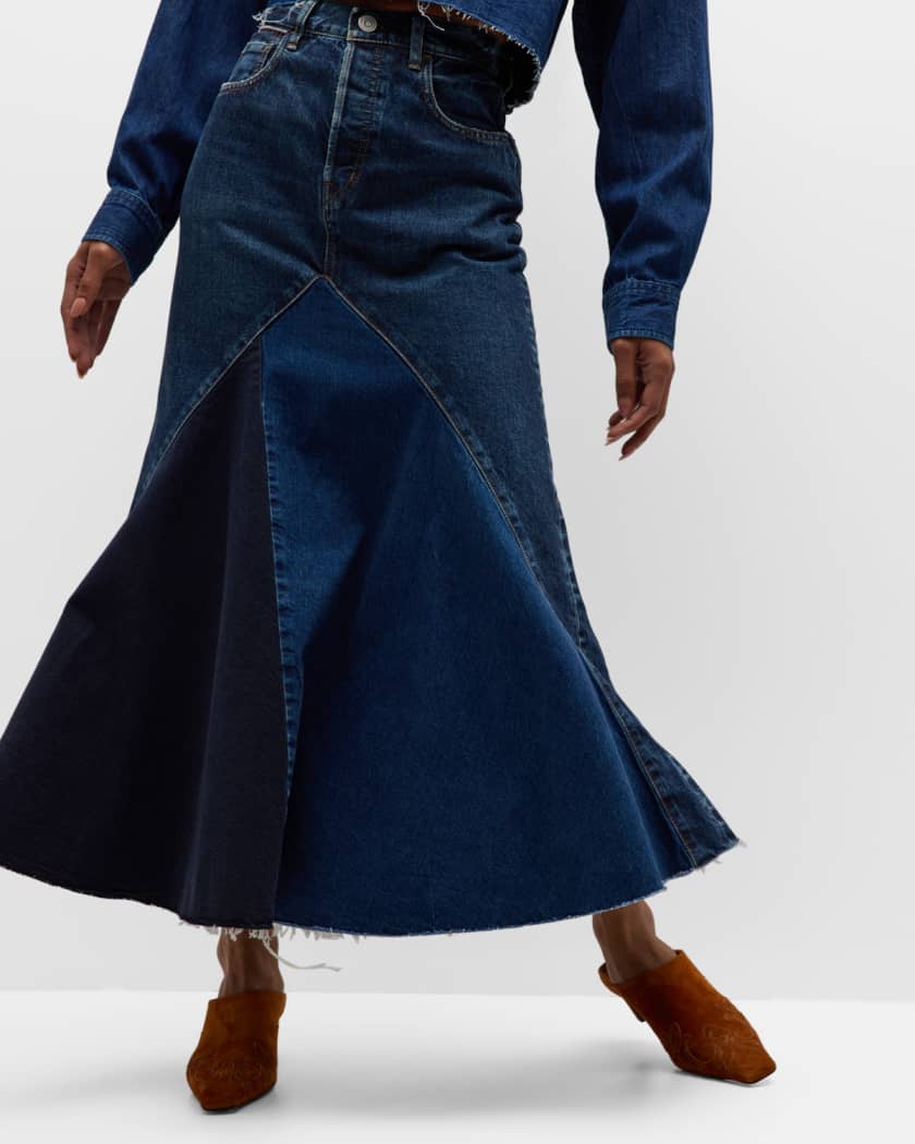 Moussy leopard maxi skirt hot sale