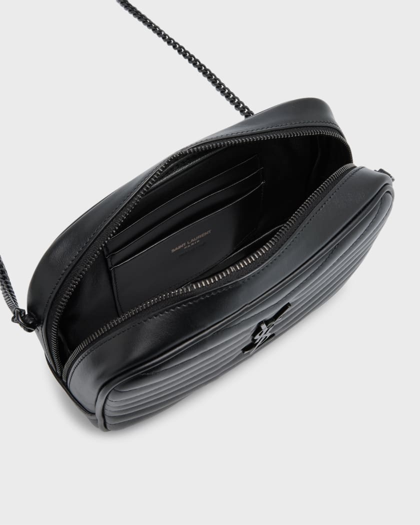 Saint Laurent black Quilted Lou Camera Bag