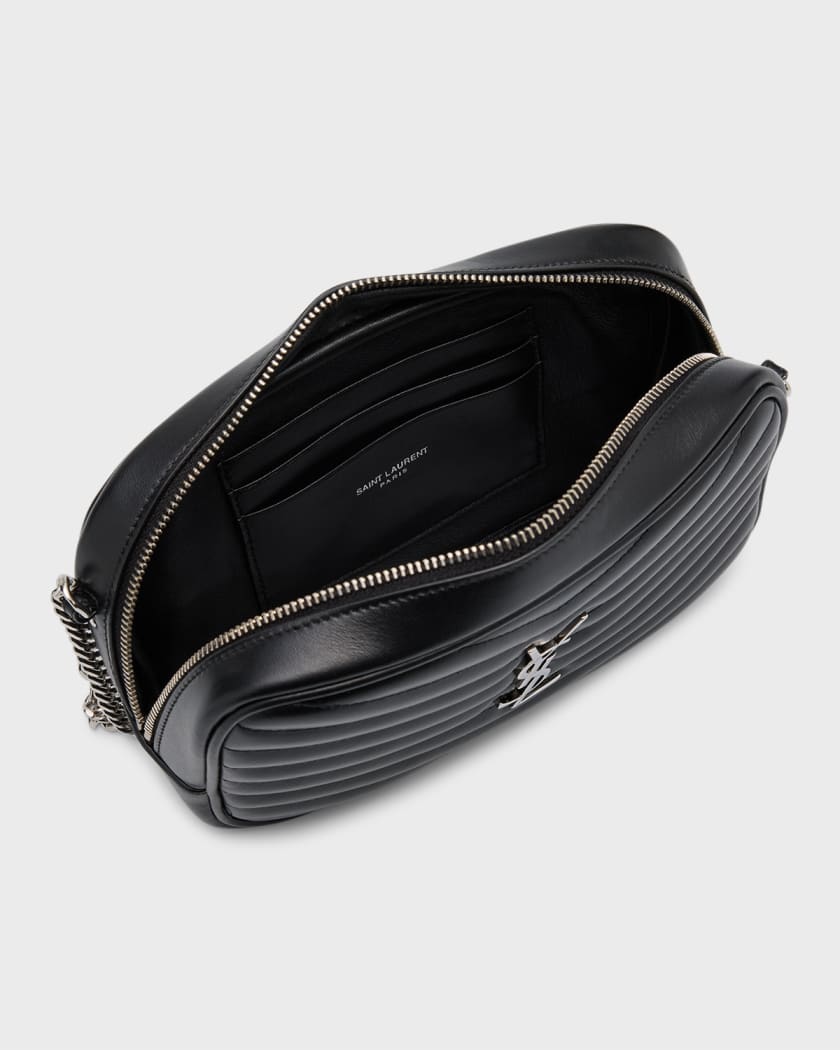 Yves Saint Laurent Lou Mini Camera Bag Quilted Crema Soft NWB
