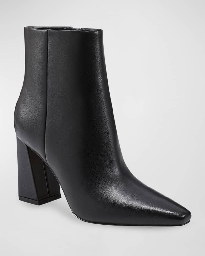Yanara Leather Zip Booties