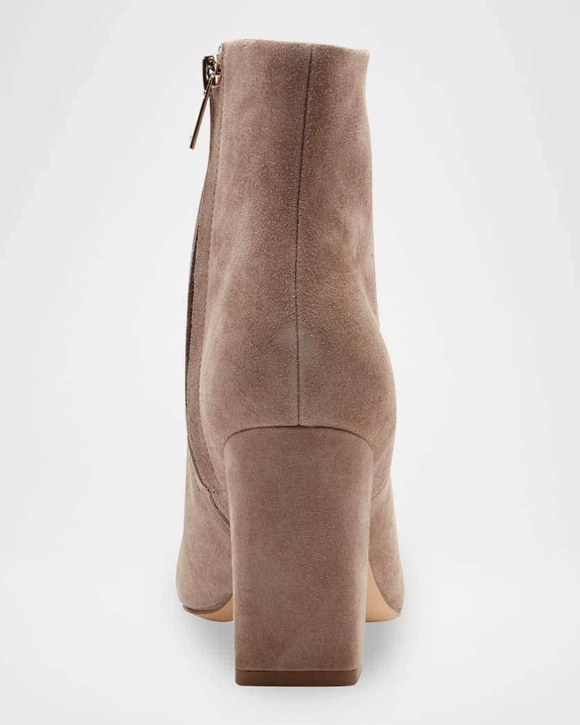 Yanara Leather Zip Booties