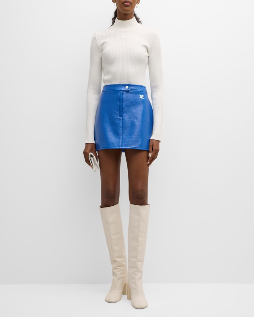 Reedition Vinyl Mini Skirt
