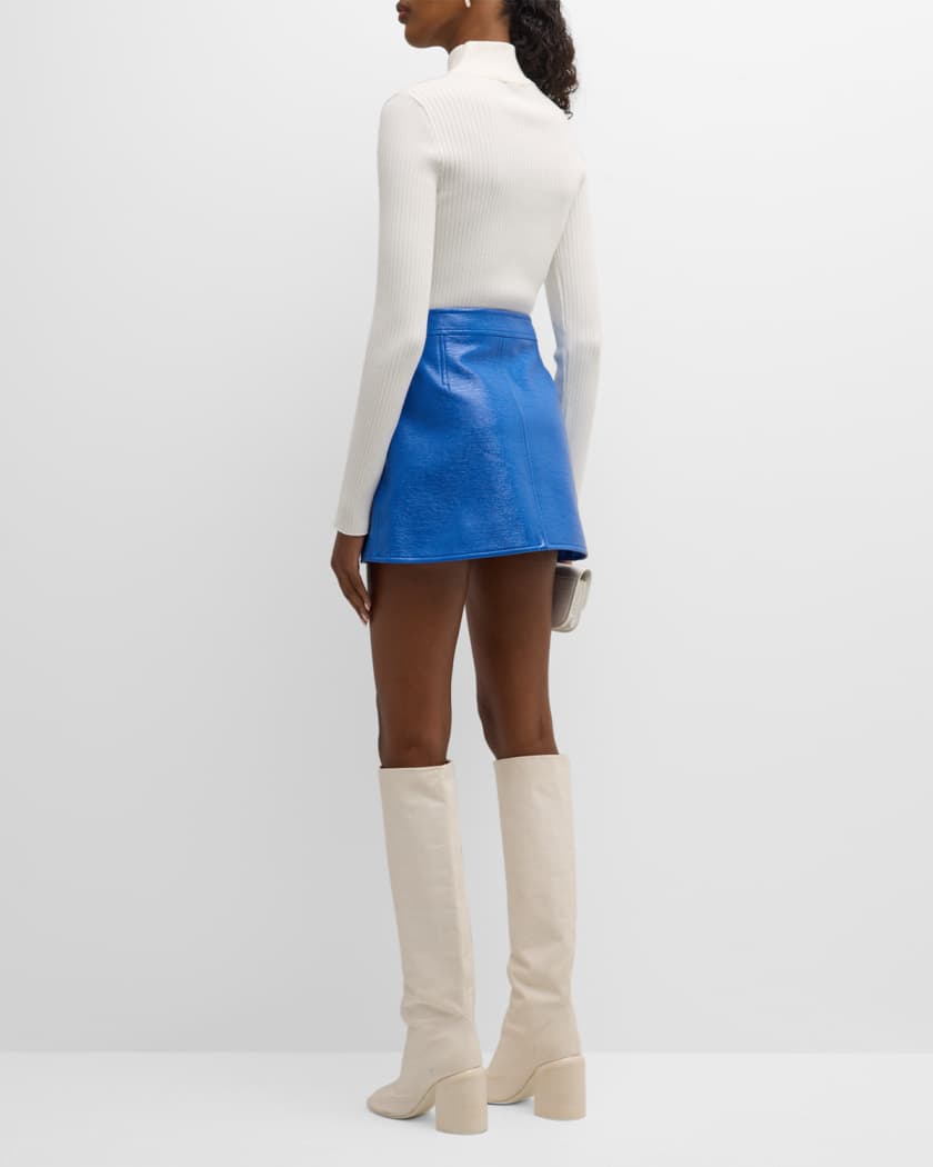 Reedition Vinyl Mini Skirt