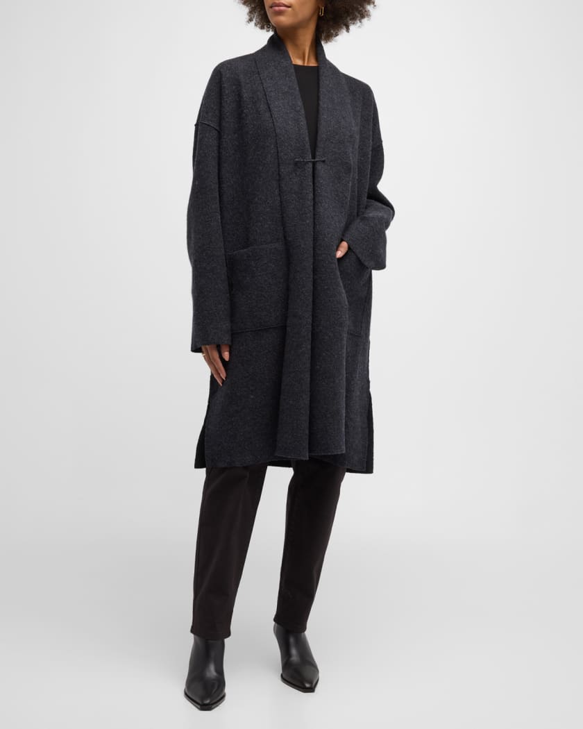 Eileen fisher boiled wool coat sales