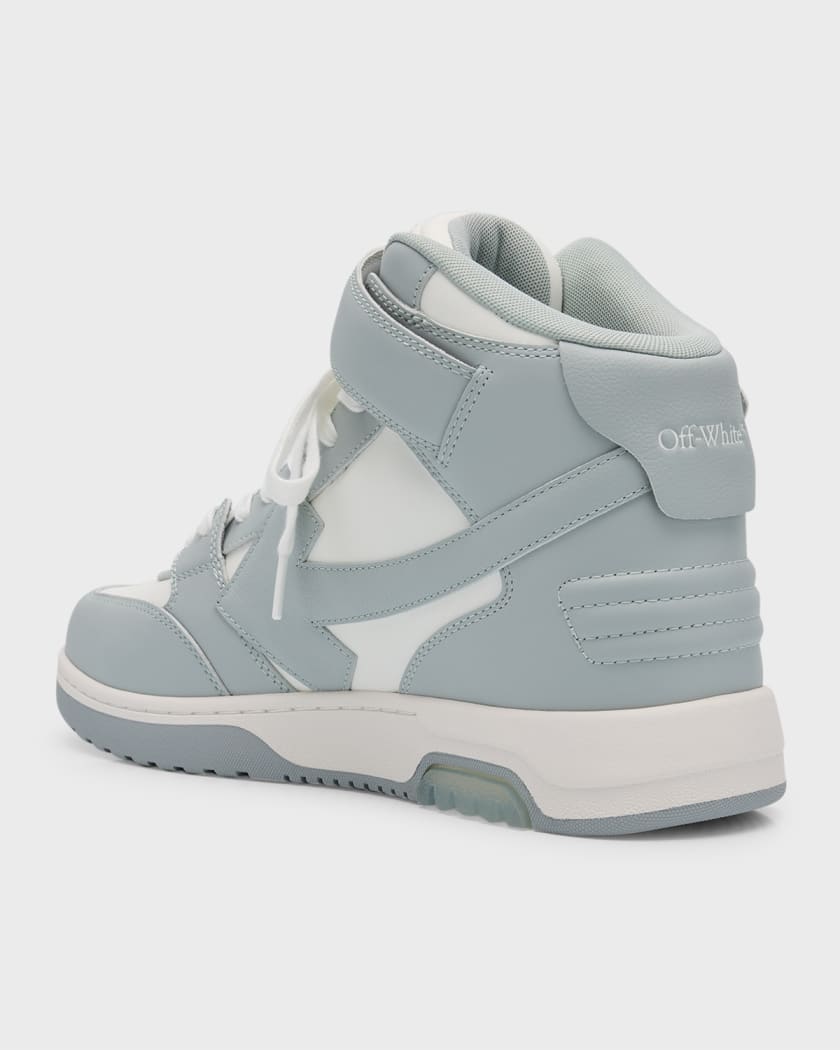 Off-White Men's Out Of Office Leather Mid-Top Sneakers