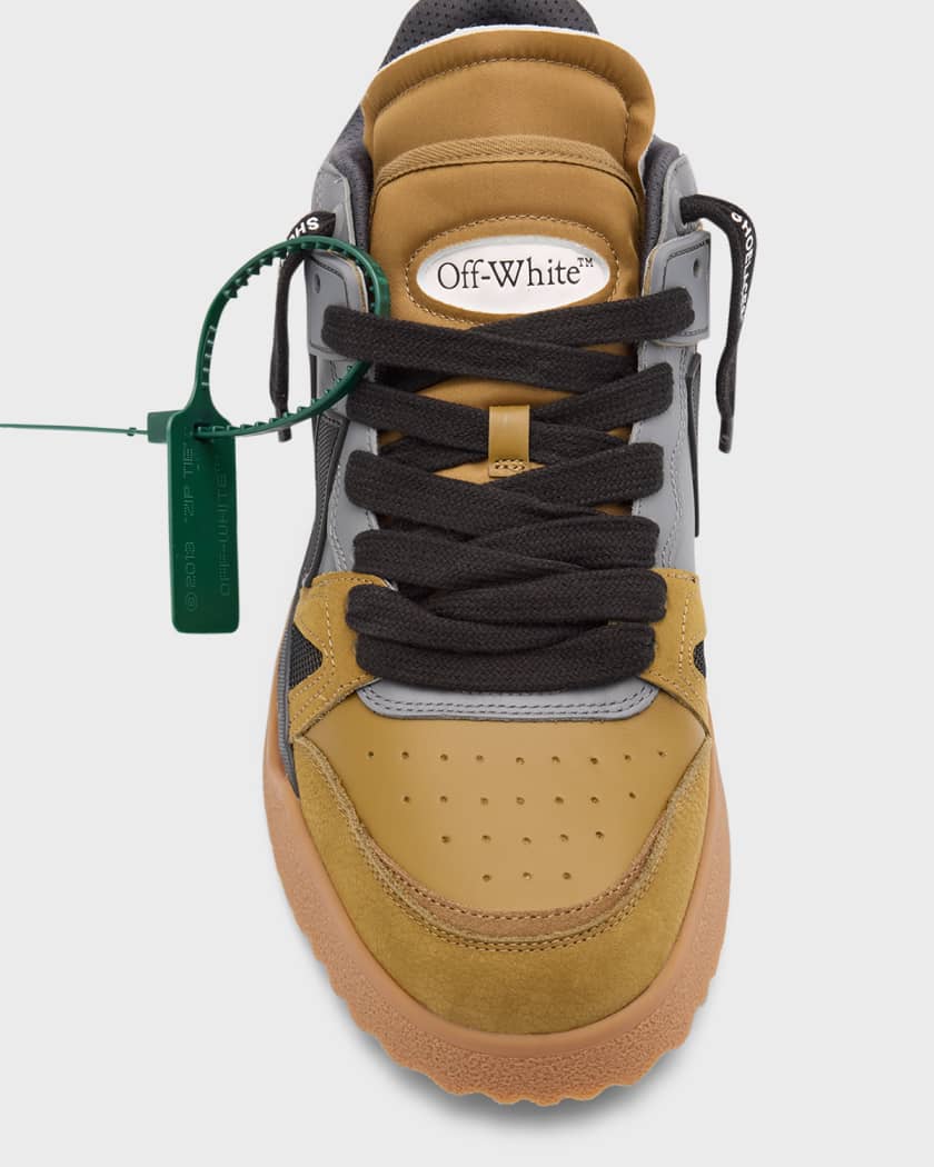 Off white color block sneakers deals