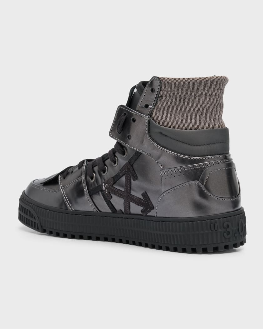 Off white black mid cheap top sneakers