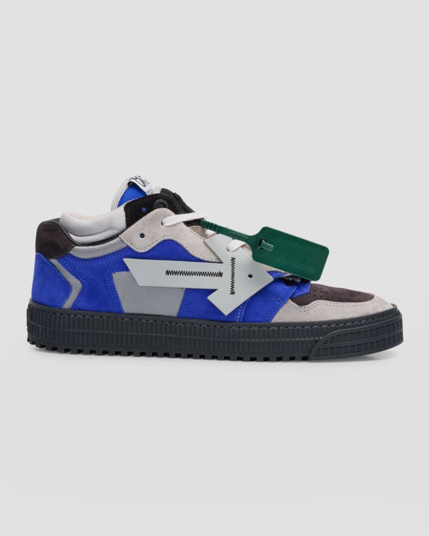 Off-White c/o Virgil Abloh Floating Arrow Suede Low-top Sneakers in Blue  for Men
