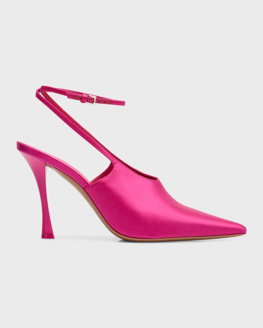 Show Satin Slingback Pumps
