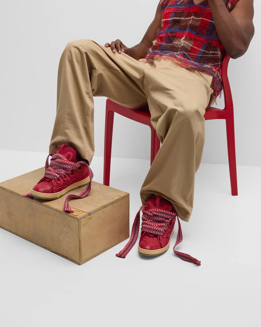 Men's Curb Chunky Low-Top Sneakers