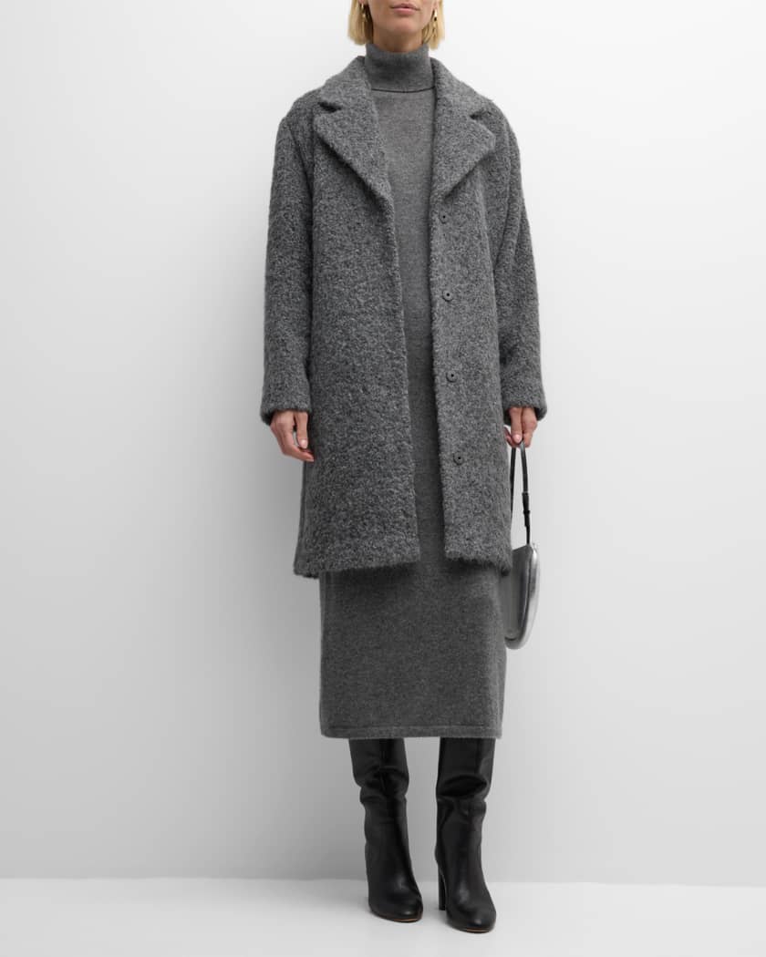 Eileen fisher boucle coat clearance