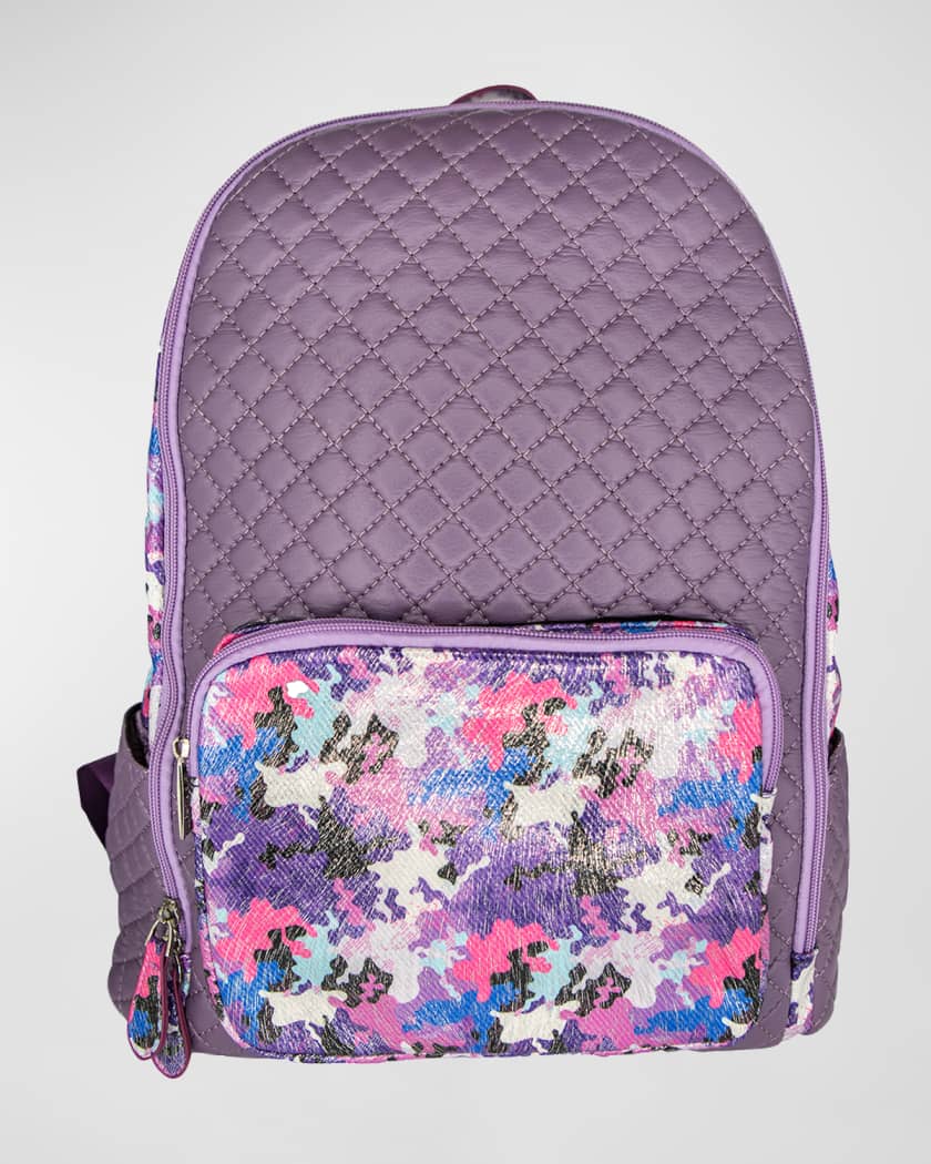 Bari Lynn Kid s Shimmer Camo Backpack Neiman Marcus