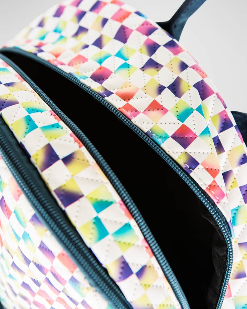 Rainbow Multi Colour Stripe Glitter Bag -  Hong Kong