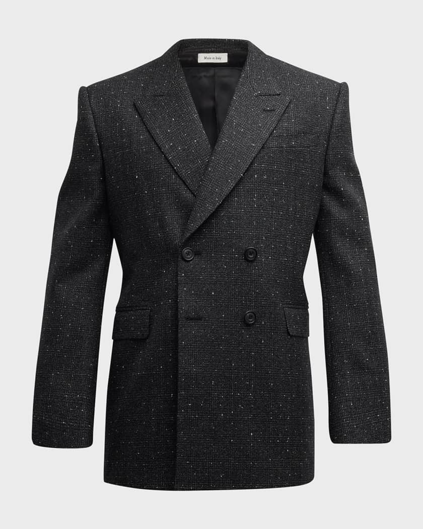 Alexander McQueen Men s Flecked Mouline Dinner Jacket Neiman Marcus