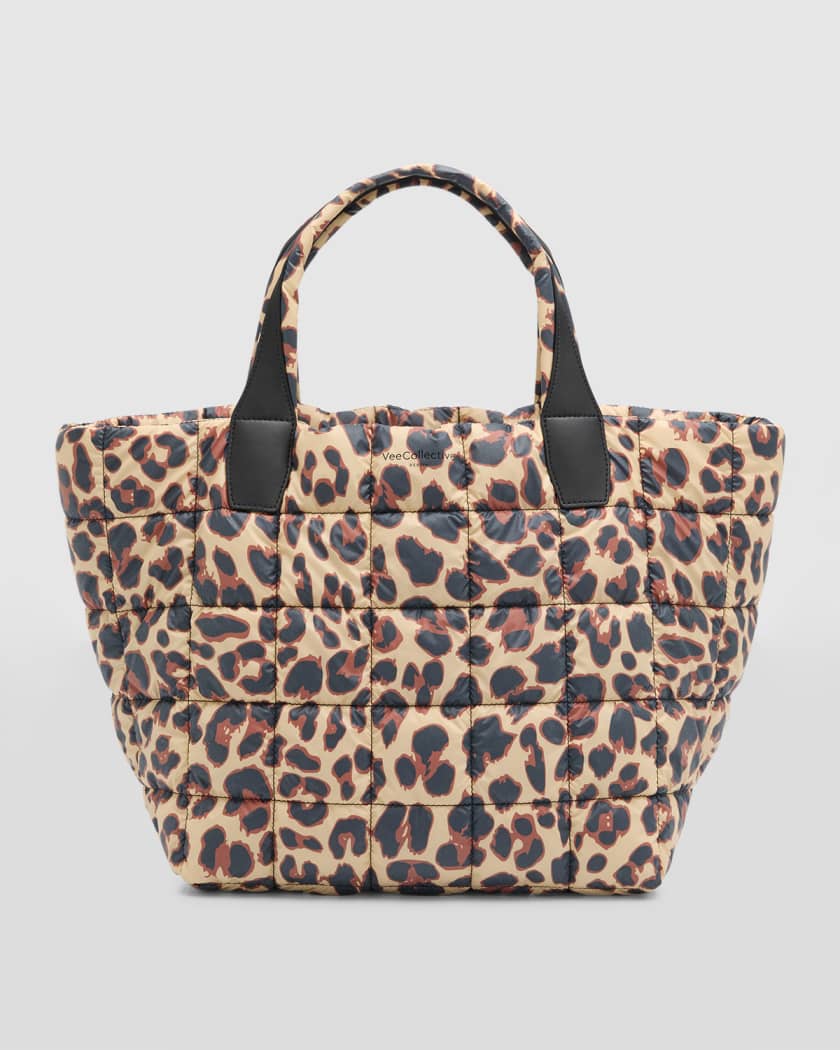 Jean Faux Leather Tote, Leopard Crossbody And Coin Purse - Cognac