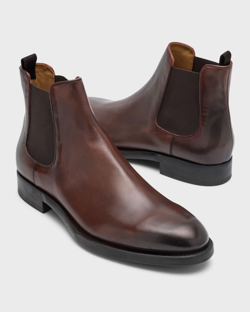 Selected Louis Chelsea Leather Boots Brown