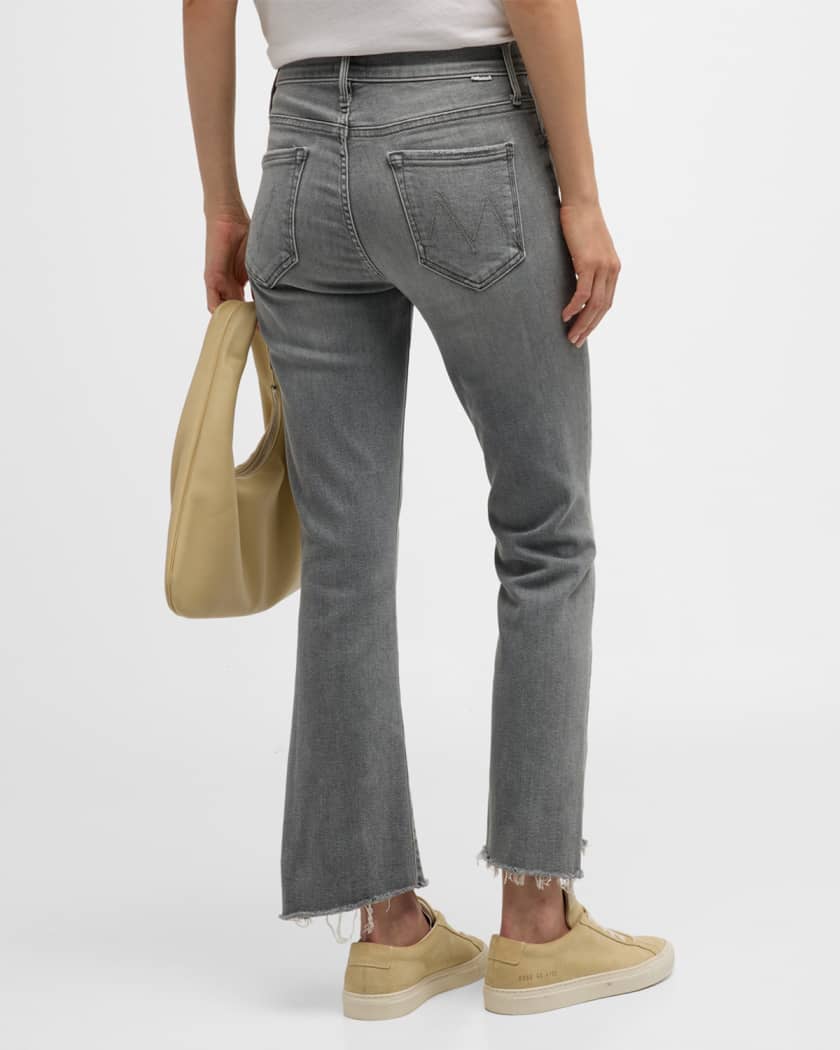 MOTHER The Insider Crop Step Fray Jeans Neiman Marcus