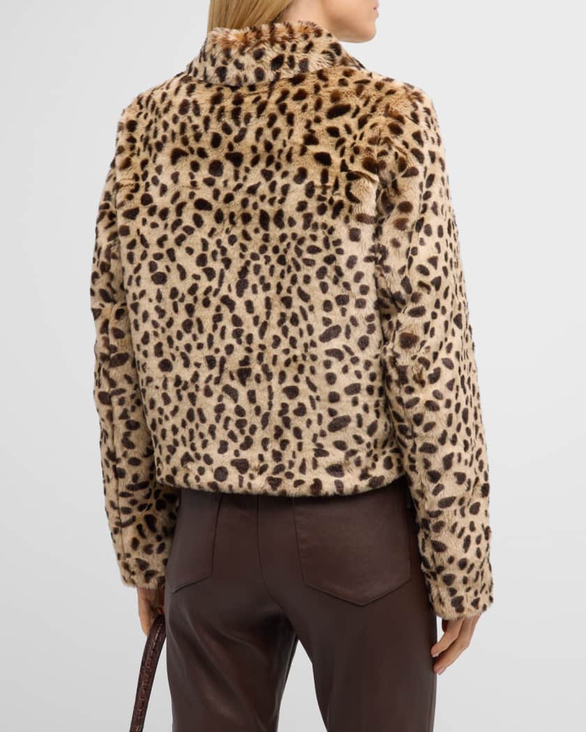The Pony Keg Cheetah Faux-Fur Jacket