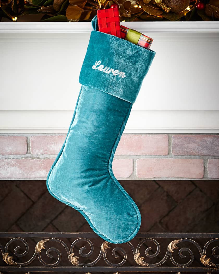 Personalized Velvet Christmas Stocking