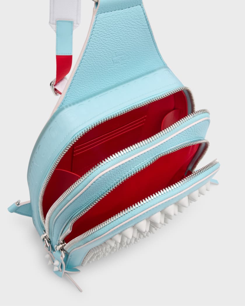 Christian Louboutin Men s Loubifunk Spikes Leather Sling Backpack
