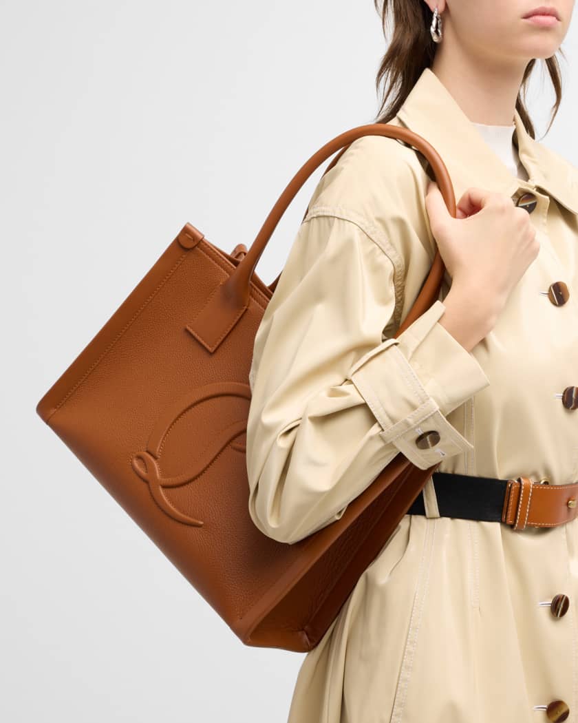 By My Side Leather Bucket Bag in Brown - Christian Louboutin