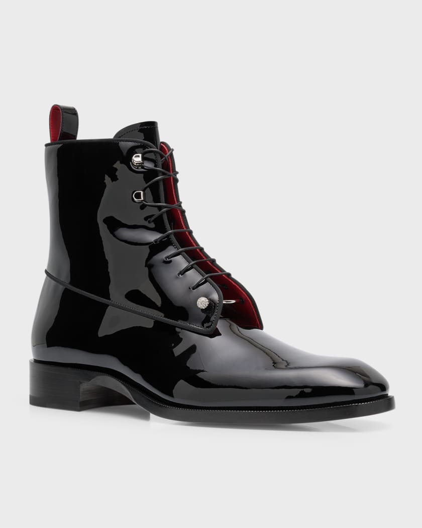 Christian louboutin lace up boots shop