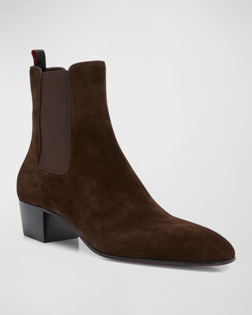 Red bottom chelsea boots mens outlet