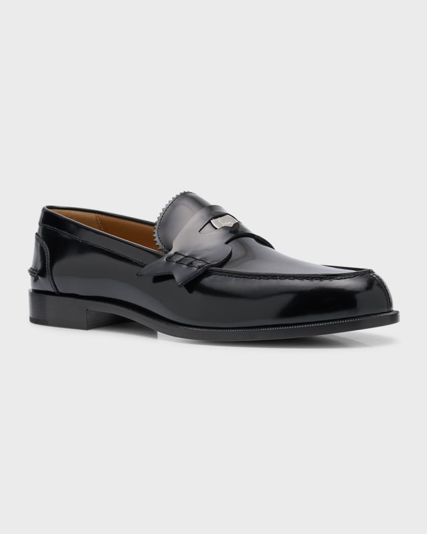 Mens black christian outlet louboutin dress shoes