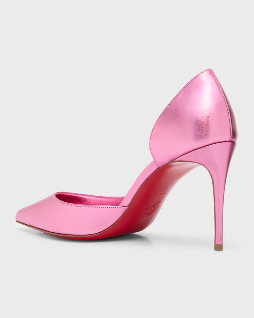 christian louboutin satin d orsay pumps