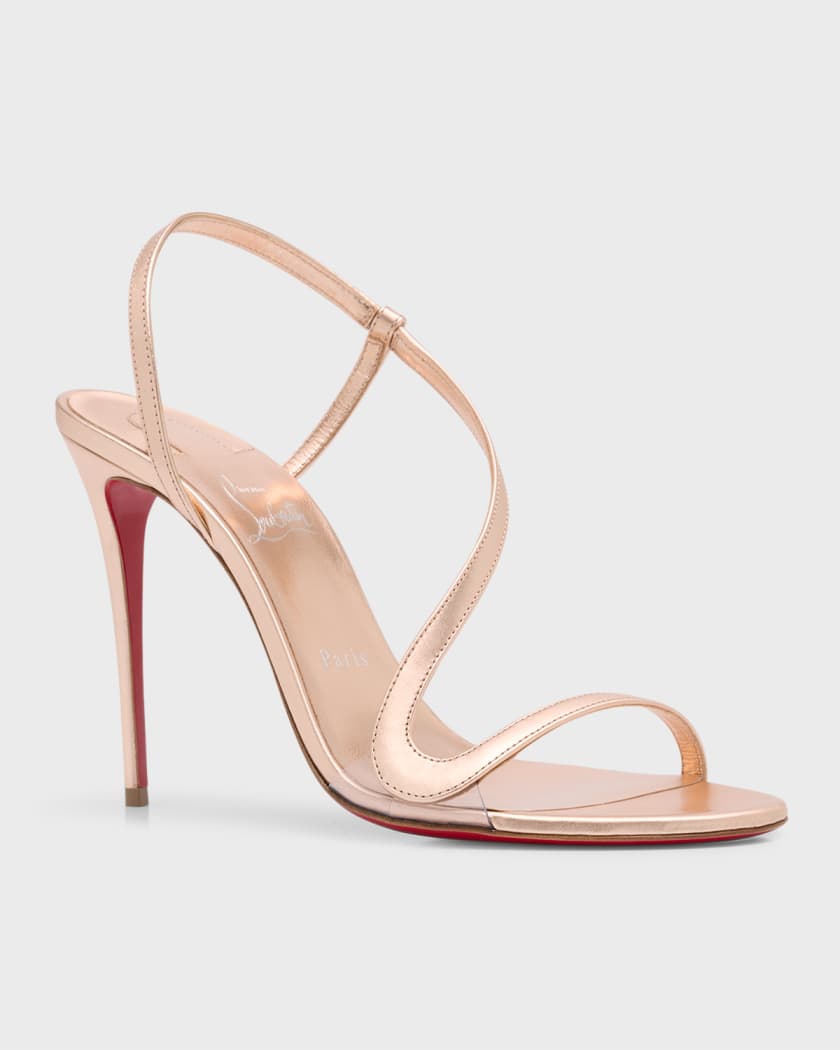 Red bottoms open toe clearance